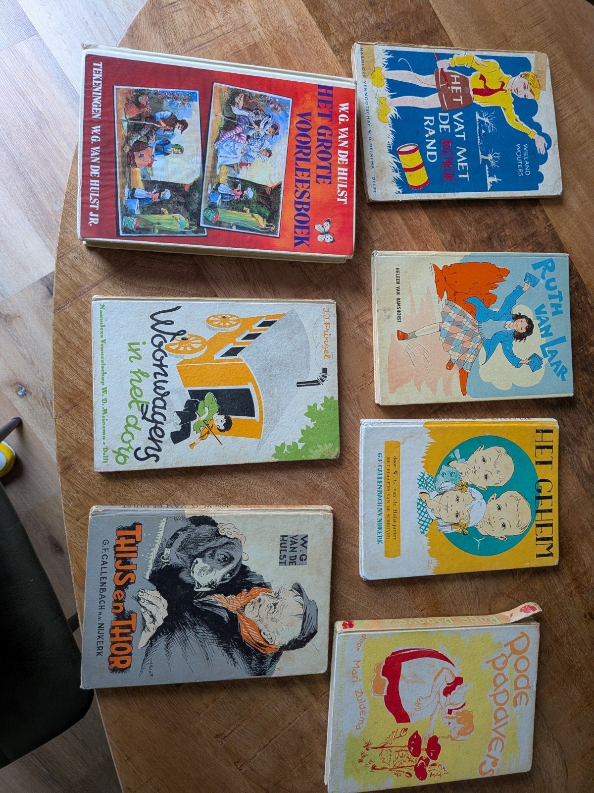 Collectie vintage kinderboeken - W.G. van de Hulst e.a., Ophalen of Verzenden, Gelezen, Verschillende, Fictie algemeen