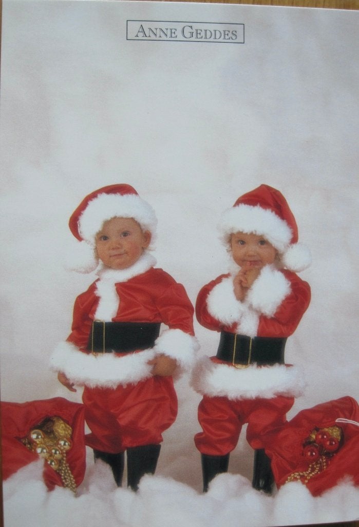Anne Geddes A514 - 2 Santa's - 1999 - nieuw, Verzenden, 1980 tot heden, Ongelopen, Kinderen
