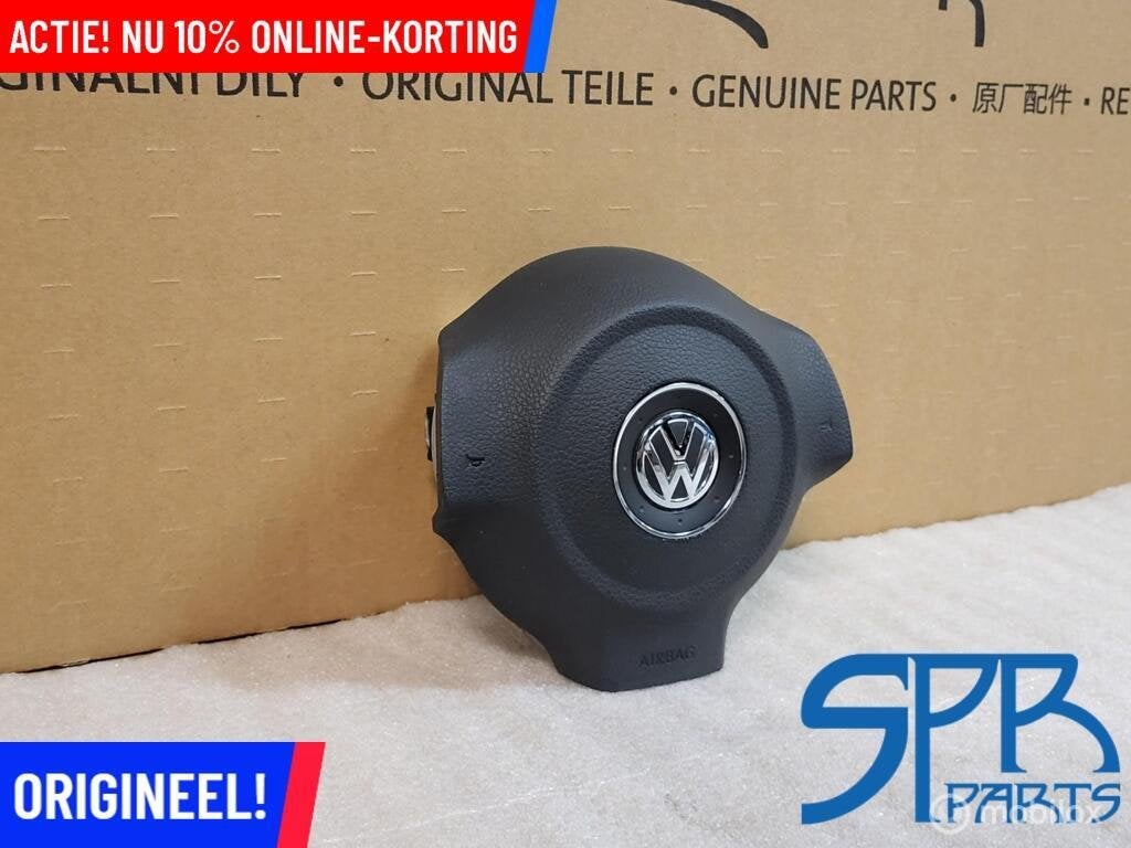 ORIGINELE STUURAIRBAG VW GOLF 6 POLO 6R GTI NIEUW AIRBAG, VOLKSWAGEN, Volkswagen, Nieuw, Ophalen of Verzenden