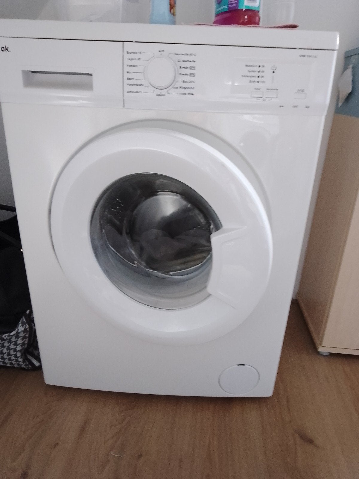 OK. OWM 150-D Wasmachine - Zo goed als nieuw, Ophalen, 6 tot 8 kg, Minder dan 1200 toeren, Zo goed als nieuw