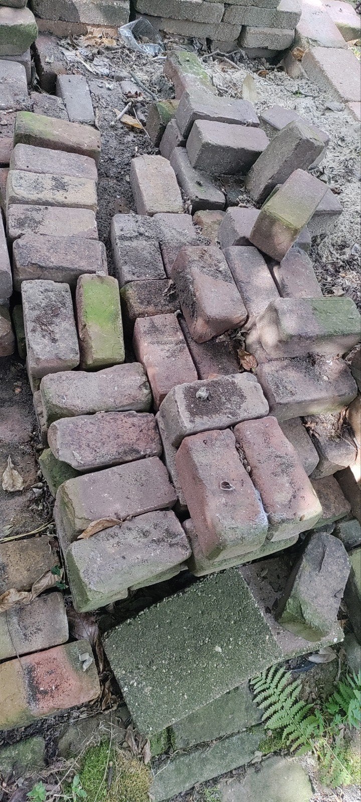 Gebakken straat klinkers circa 100 Gratis, Tuin en Terras, Ophalen, Klinkers