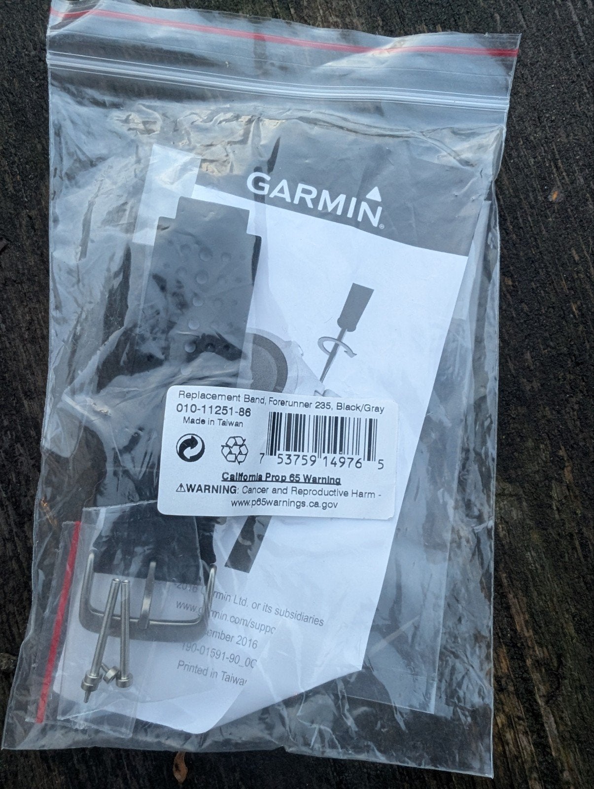Originele Garmin Forerunner 235 horlogeband - Nieuw, Overige merken, Polshorloge, Nieuw, Kunststof