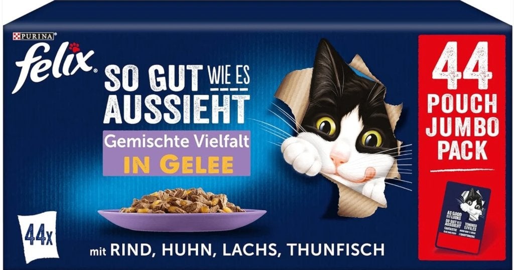 Felix kattenvoer Vis & Vlees met rund kip zalm tonijn 44x85g, Dieren en Toebehoren, Ophalen of Verzenden, Kat