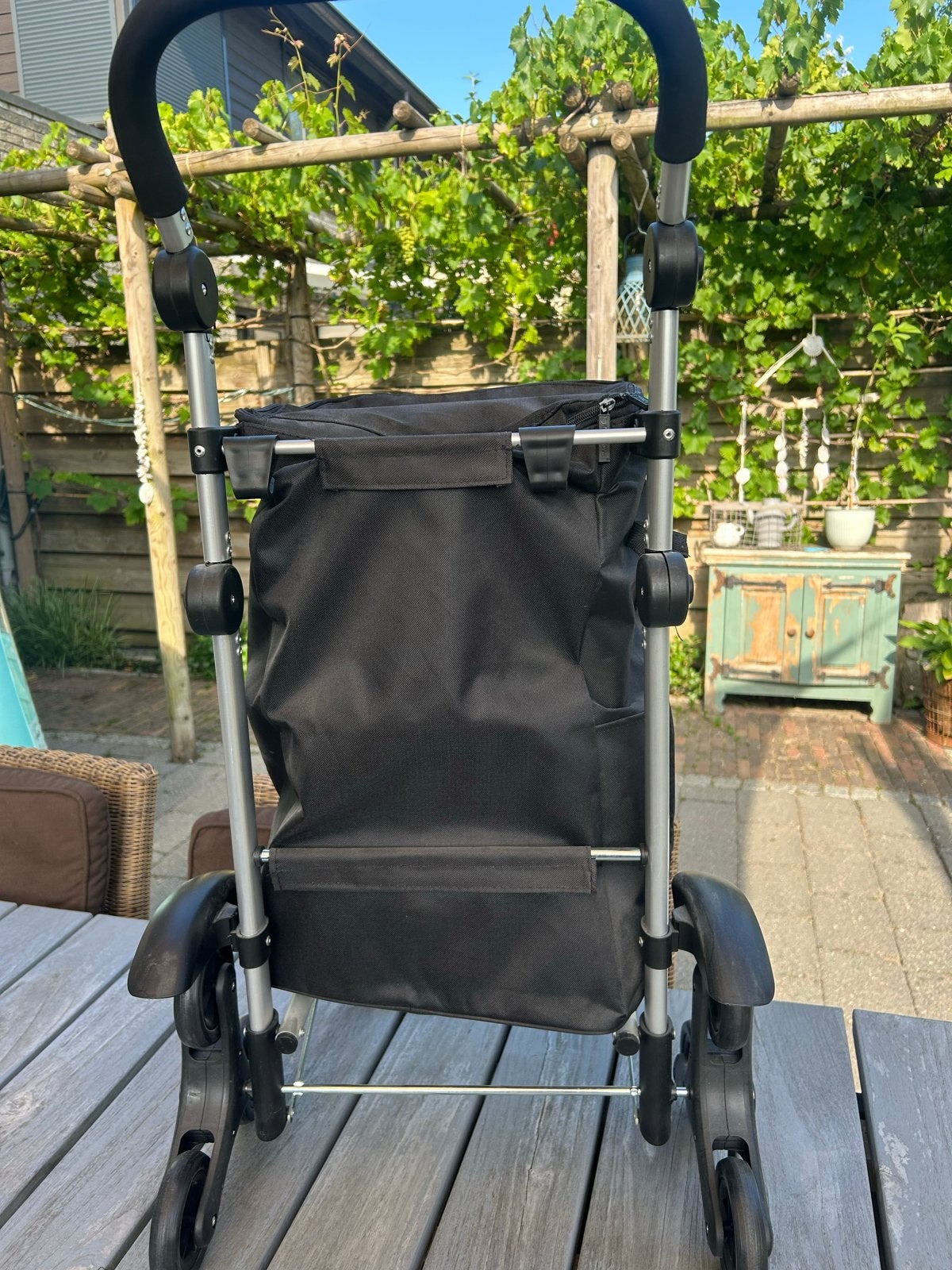 Topmove Boodschappentrolly met Koeltas, 30 cm of meer, Zwart, Nieuw, Wieltjes