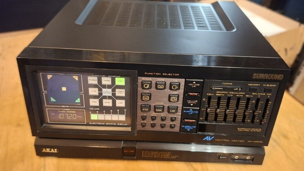 Akai AV‑M313L • RETRO-LOOK • PHONO MM • MÉT GARANTIE, Audio, Tv en Foto, Overige merken, AKAI AV-M313 L ♪ PHONO-AANSLUITING ♪ ZELDZAAM