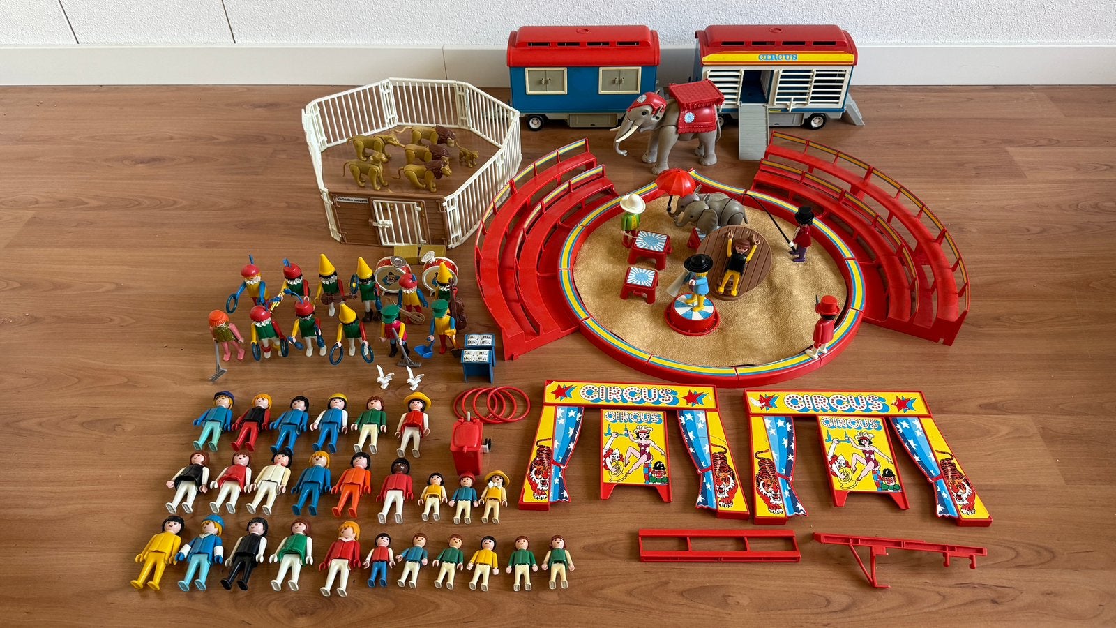 Playmobil 3553 Circus Dieren Show Figuren Aanhangers Clowns, Gebruikt, Losse onderdelen, Overige typen, Ophalen of Verzenden