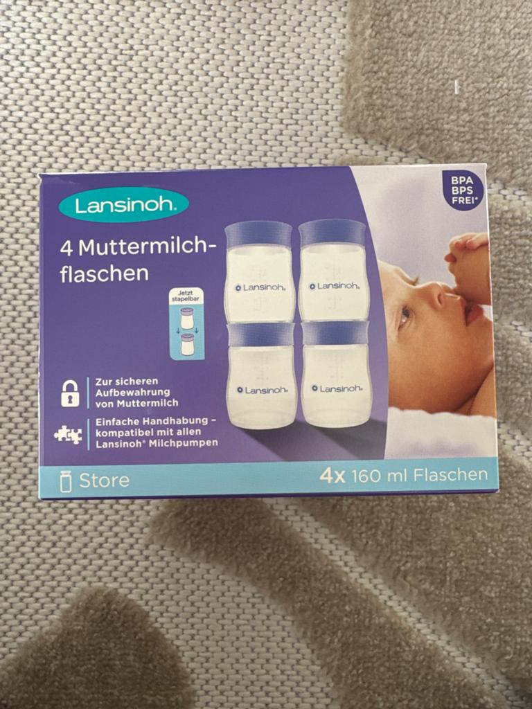 Lansinoh Moedermelkflessen 4x160ml - Nieuw, Ophalen, Nieuw, Overige typen