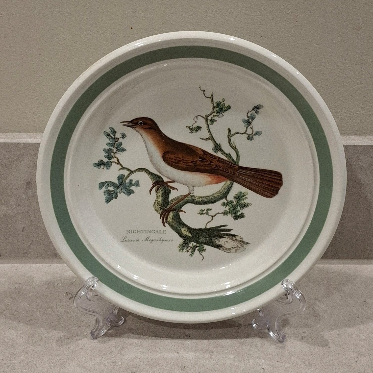 Portmeirion Birds of Britain Nightingale, Keramiek, Ophalen of Verzenden, Zo goed als nieuw, Bord(en)