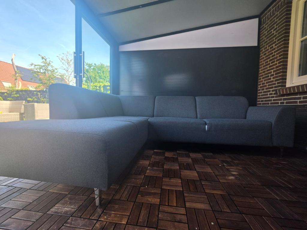 Gratis comfortabele hoekbank - Grijs, 250 tot 300 cm, Gebruikt, 100 tot 125 cm, Hoekbank