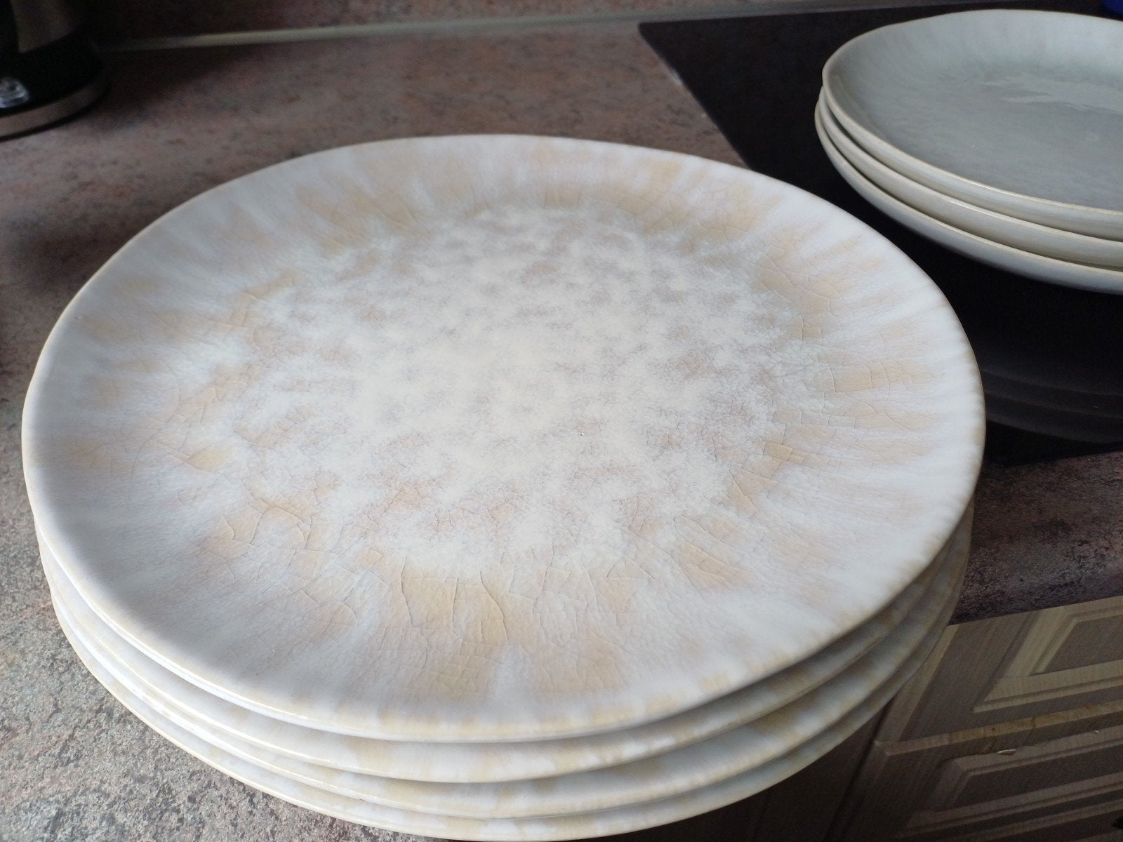 Yong Monte Servies: 4 grote, 3 kleine borden, 4 soepkommen, Ophalen