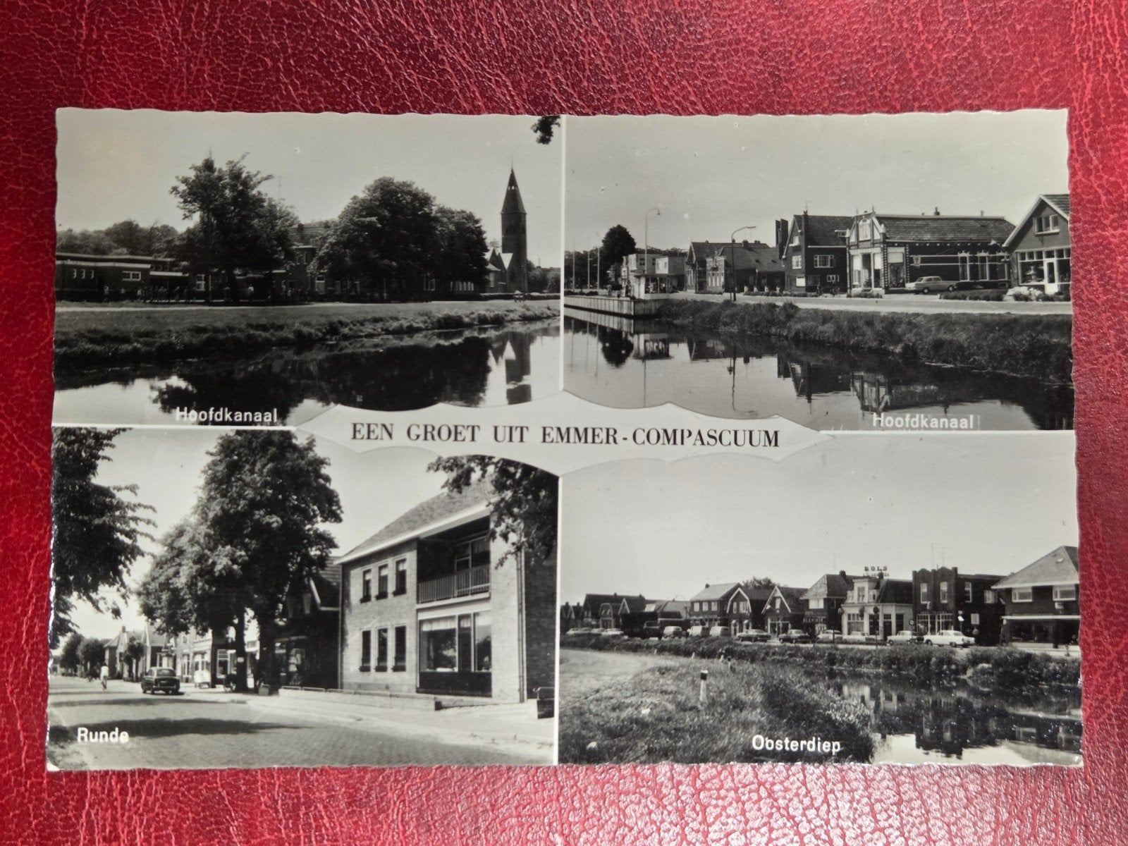 Emmer-Compascuum bij Emmen 4-luik, Ophalen of Verzenden, 1940 tot 1960, Drenthe