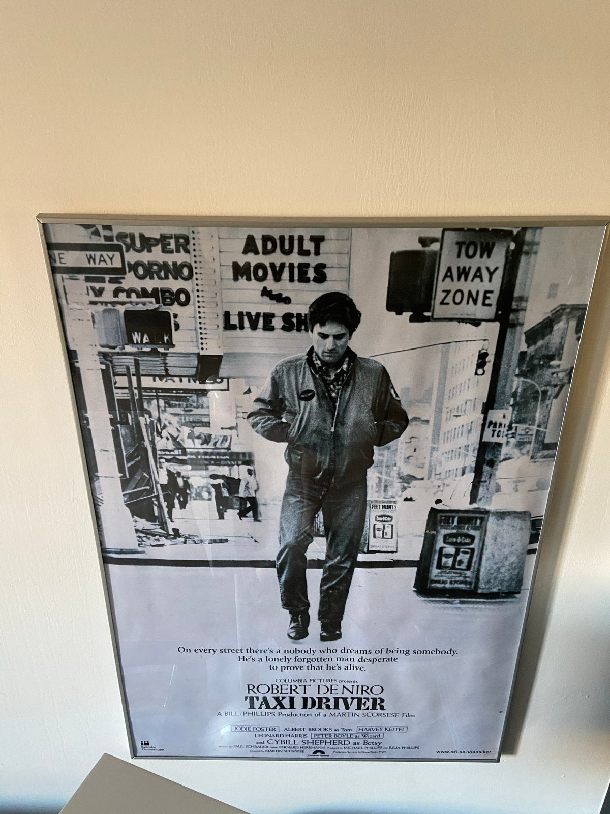 Originele Taxi Driver poster - Robert De Niro, Scorsese, Ophalen, Met lijst, A1 t/m A3, Film en Tv