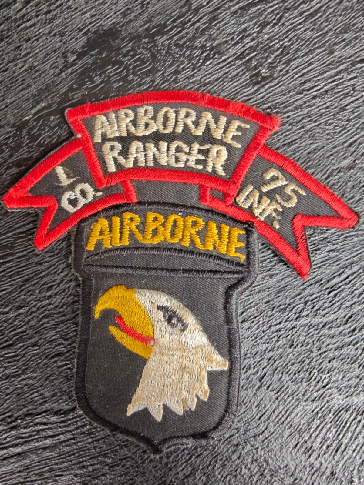 Patch - RANGER - 101st AIRBORNE - LRRP - Lima Co  75th - Vie, Verzamelen, Ophalen of Verzenden, Landmacht, Amerika, Embleem of Badge