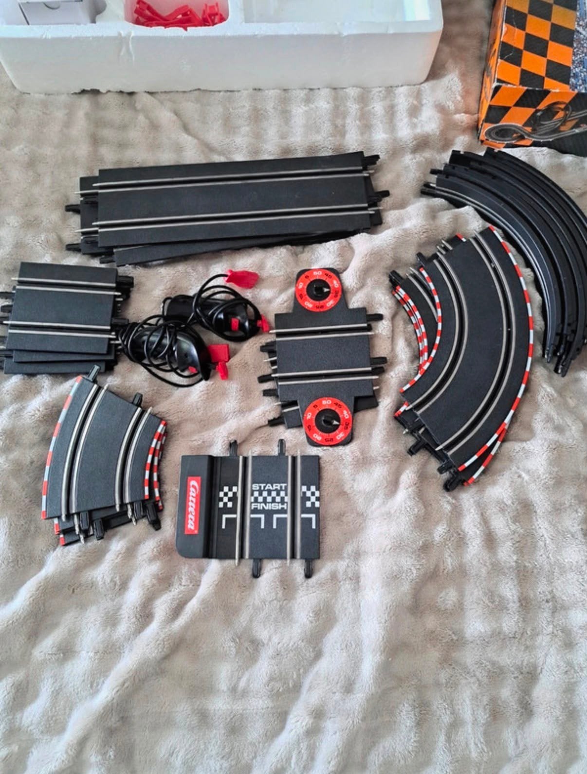 Carrera Racebaan Set met Start/Finish en Bochten, Ophalen, Carrera, Elektrisch, Racebaan