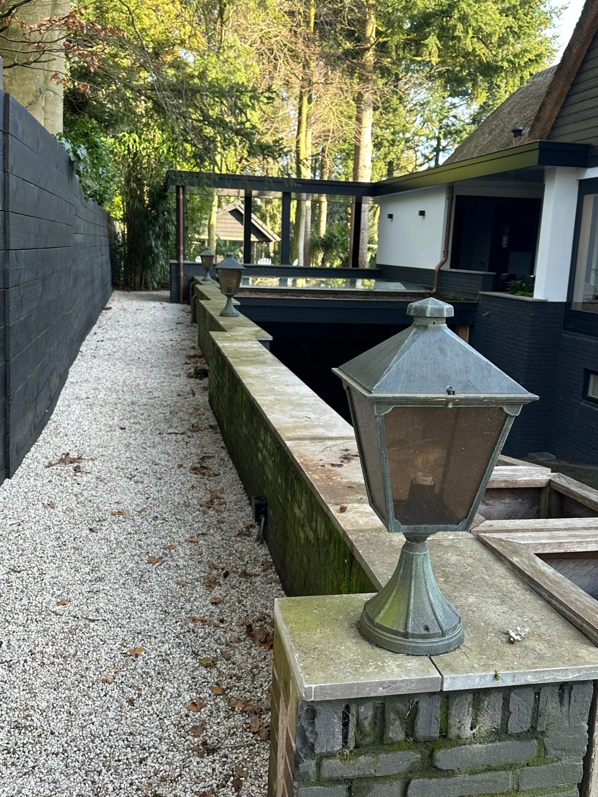 buitenlampen / tuinverlichting (set van 8), Tuin en Terras, Ophalen, Gebruikt, Staal, Staande lamp