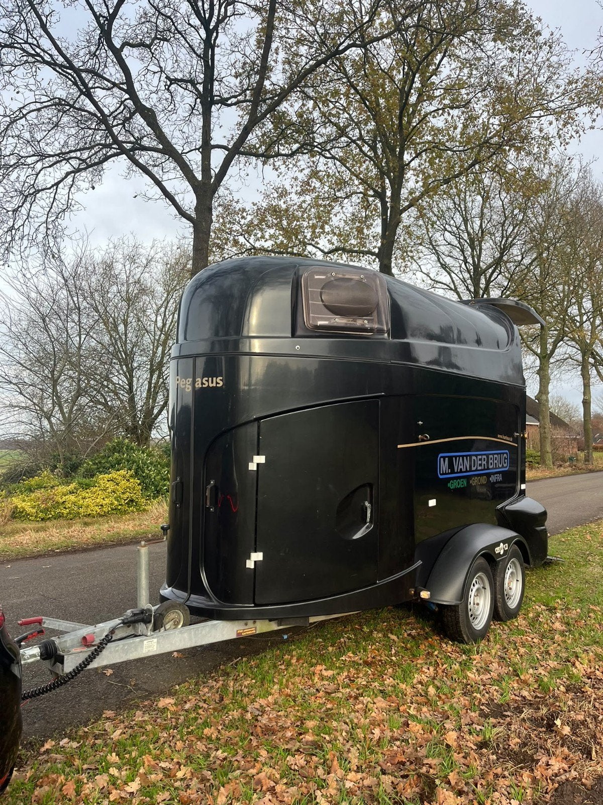 2 paards paardentrailer humbaur, Dieren en Toebehoren, Ophalen, Gebruikt, Polyester, 2-paards trailer