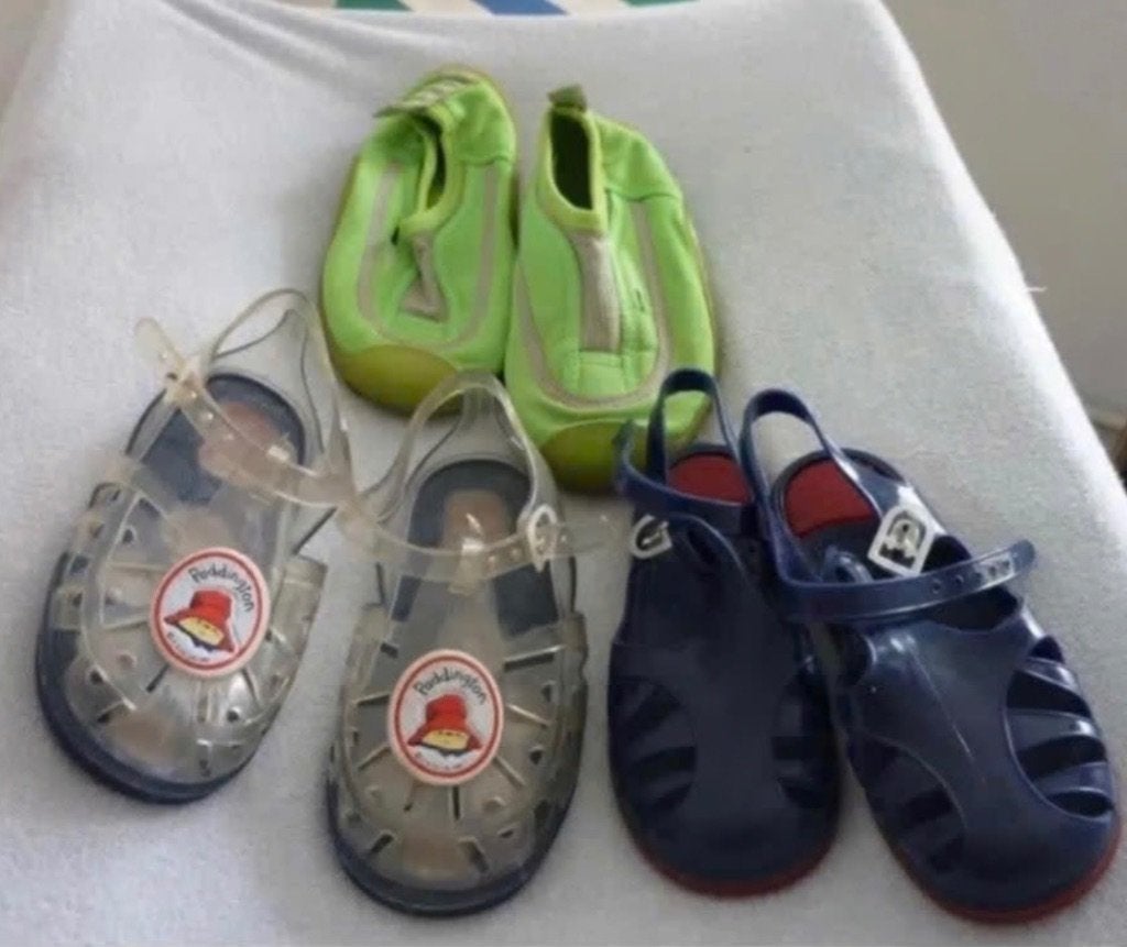 2 paar waterschoenen en 1 paar pantoffels jongen, Ophalen, Gebruikt, Overige typen, Jongen
