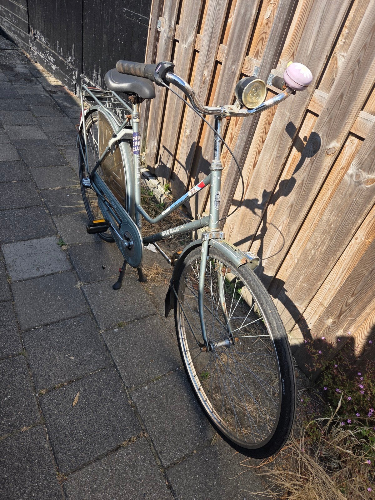 Degelijke damesfiets, lichtblauw, met terugtraprem, Fietsen en Brommers, Fietsen | Dames | Damesfietsen, Overige merken, Terugtraprem
