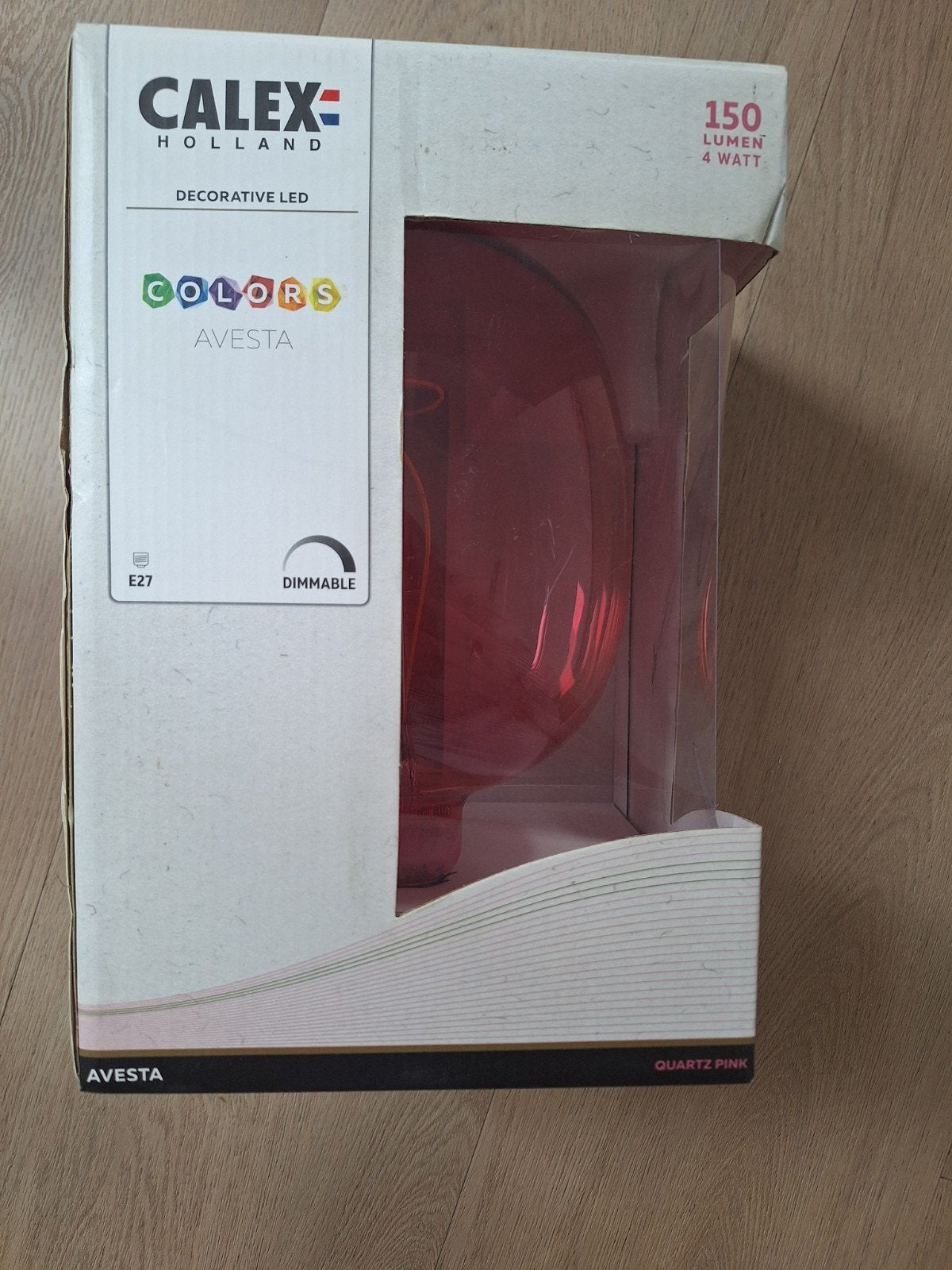 Calex Colors Avesta E27 LED Lamp - Quartz Pink, Nieuw, Roze, Nieuw, Dimbaar, E27 (groot)