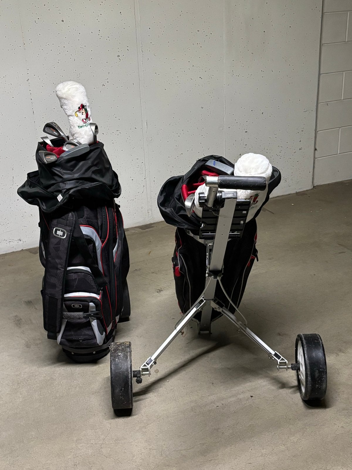 Complete golfset met tassen en trolleys voor heren en dames, Sport en Fitness, Golf, Ophalen, Gebruikt, Set, Overige merken