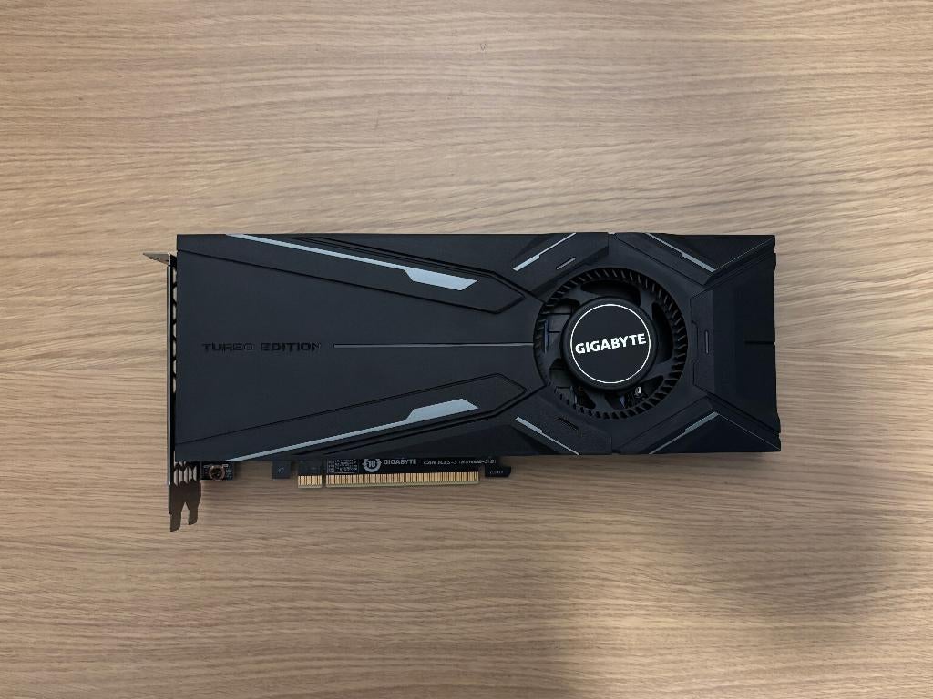 Gigabyte RTX 2080 Ti Turbo OC 11GB, Computers en Software, Videokaarten, PCI-Express 3, GDDR6, Ophalen of Verzenden, Zo goed als nieuw