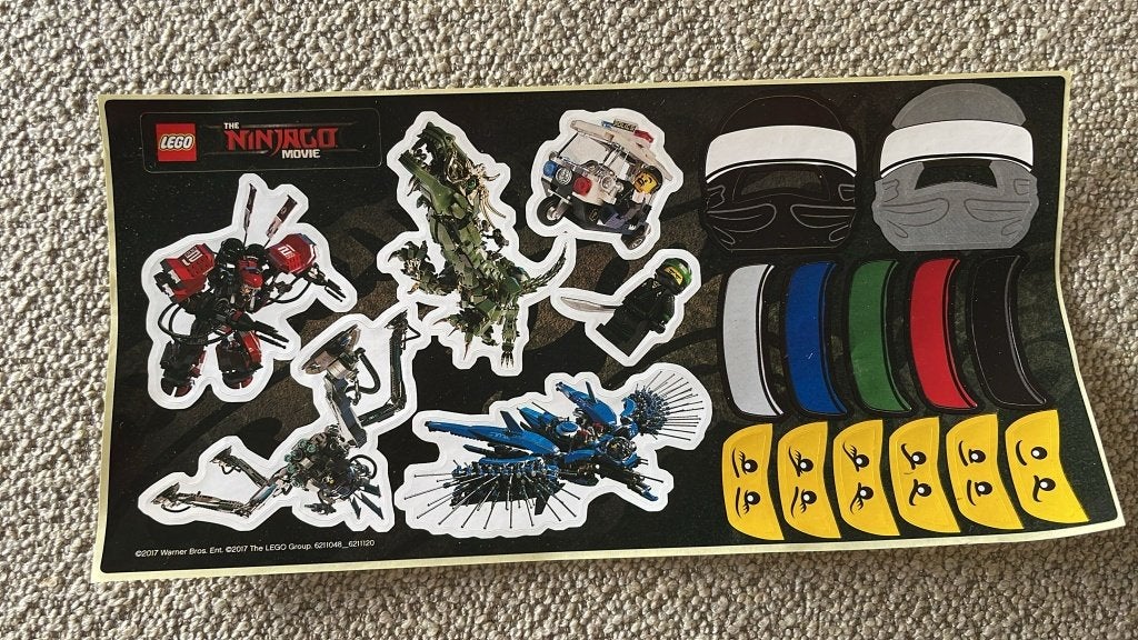 Lego Ninjago stickers, Ophalen of Verzenden, Nieuw, Merk