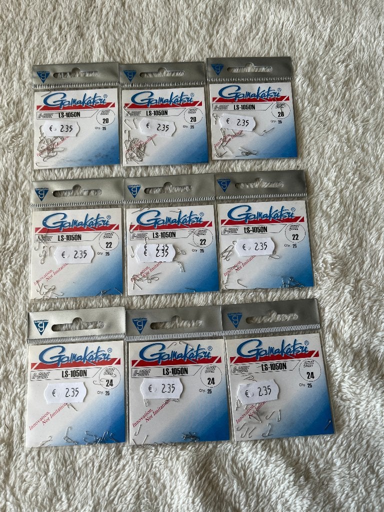 adv 427 / NIEUW serie 9 pakjes haakjes GAMAKTSU LS1050n, Ophalen of Verzenden, Nieuw, Haak
