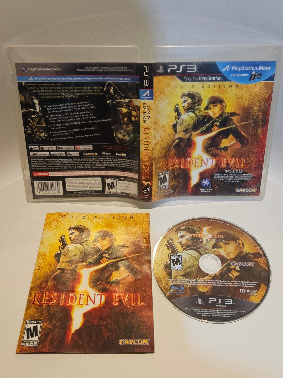 Resident Evil 5 Gold Edition PS3, Spelcomputers en Games, Avontuur en Actie, Vanaf 18 jaar, 1 speler, Ophalen of Verzenden
