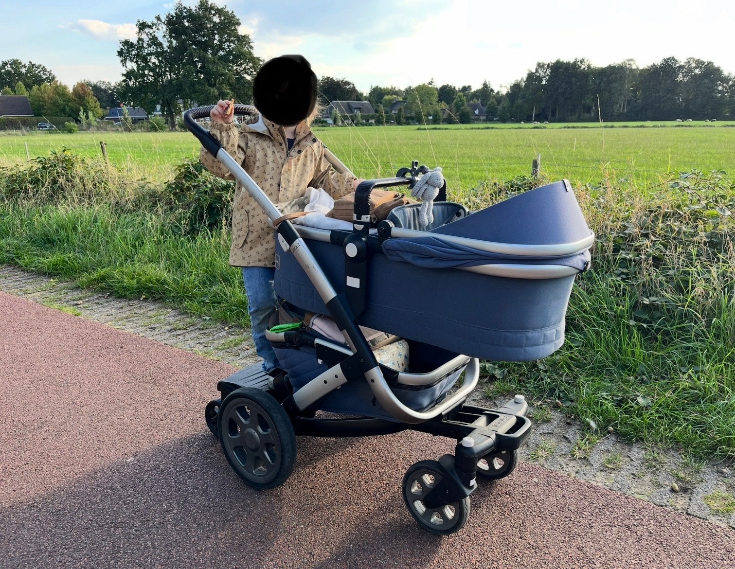 Joolz Geo 2 Combiwagen (2018) - Blauw, Goede Staat, Gebruikt, Combiwagen, Met reiswieg, Ophalen