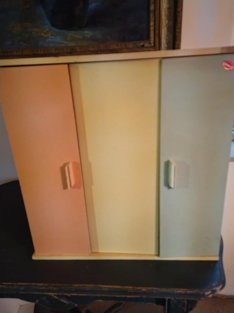 Vintage kastje voor poppenkleding ADO jaren 50 -, Antiek en Kunst, Ophalen