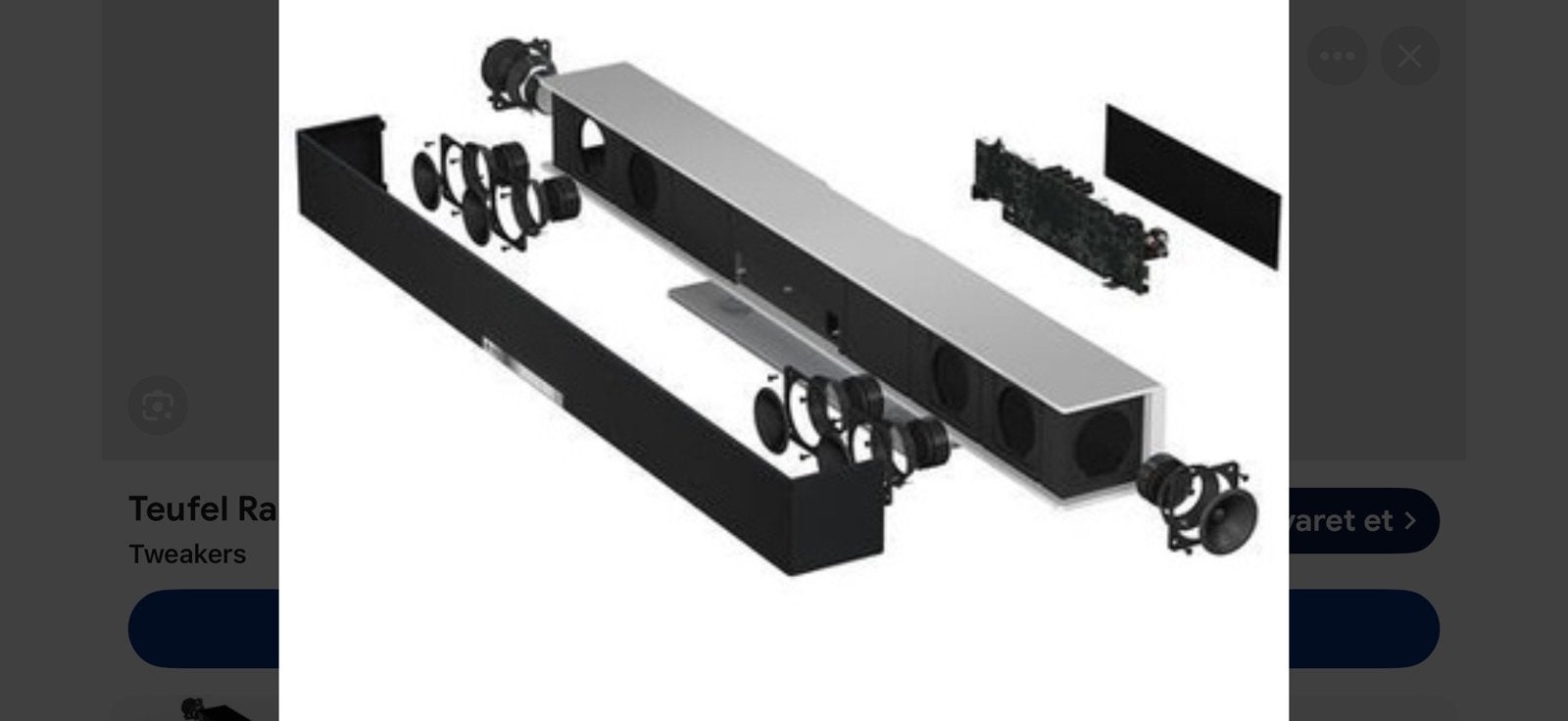 teufel raumfeld soundbar met bon garantie tot 28-05-2027, Ophalen of Verzenden, Zo goed als nieuw