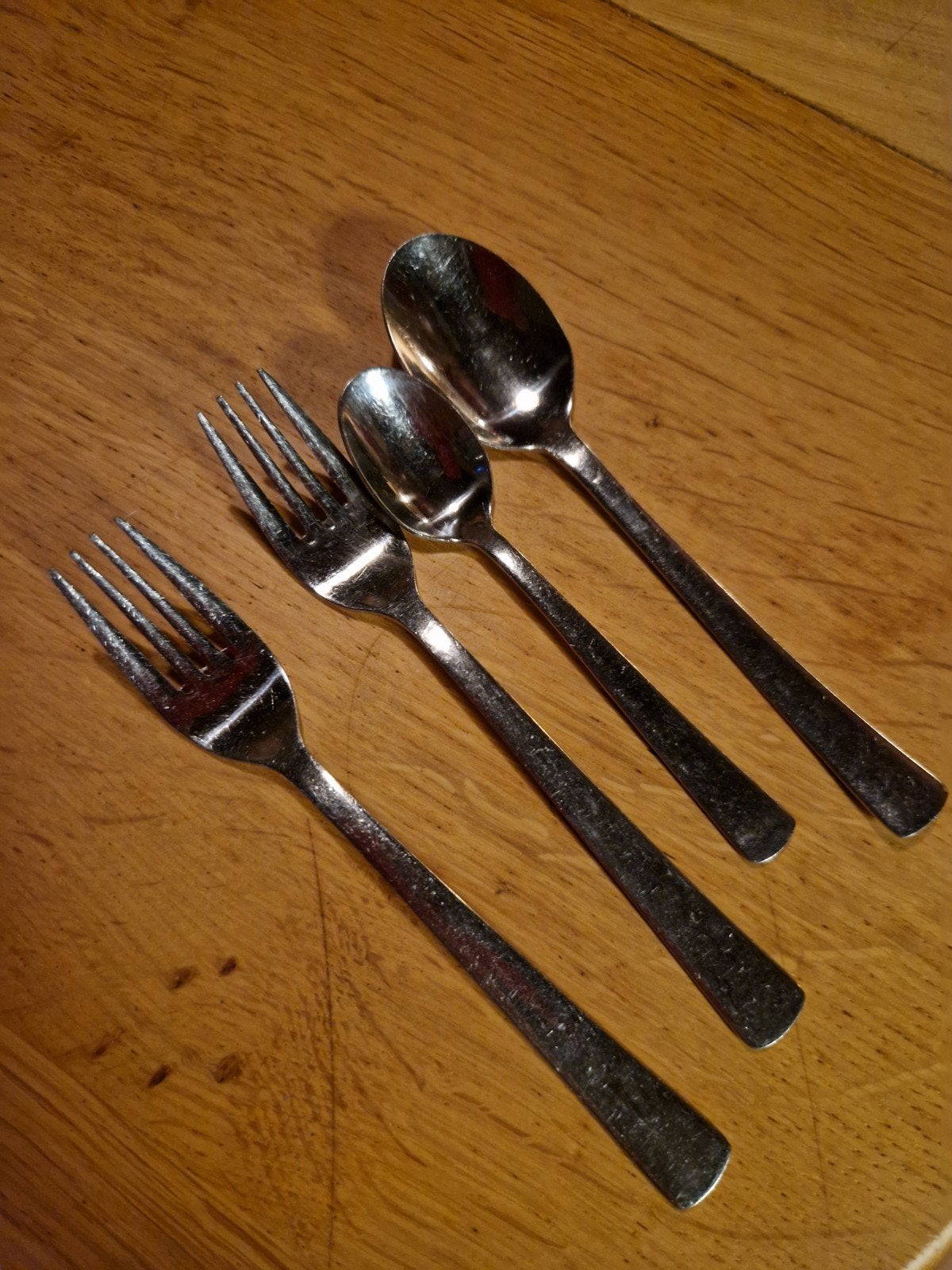 SOLA TAARTVORKJES EN KOFFIELEPELS, Ophalen of Verzenden, Rvs of Chroom