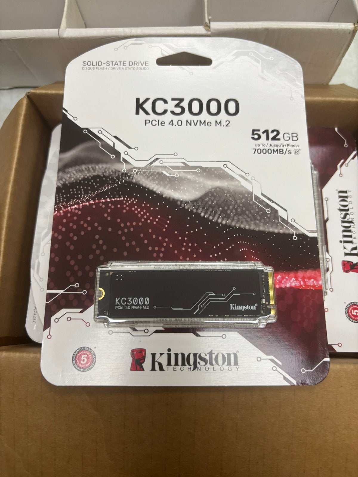 Kingston KC3000 512GB PCIe 4.0 NVMe M.2 SSD – Nieuw, Computers en Software, USB Sticks, Verzenden, Nieuw, 512 GB