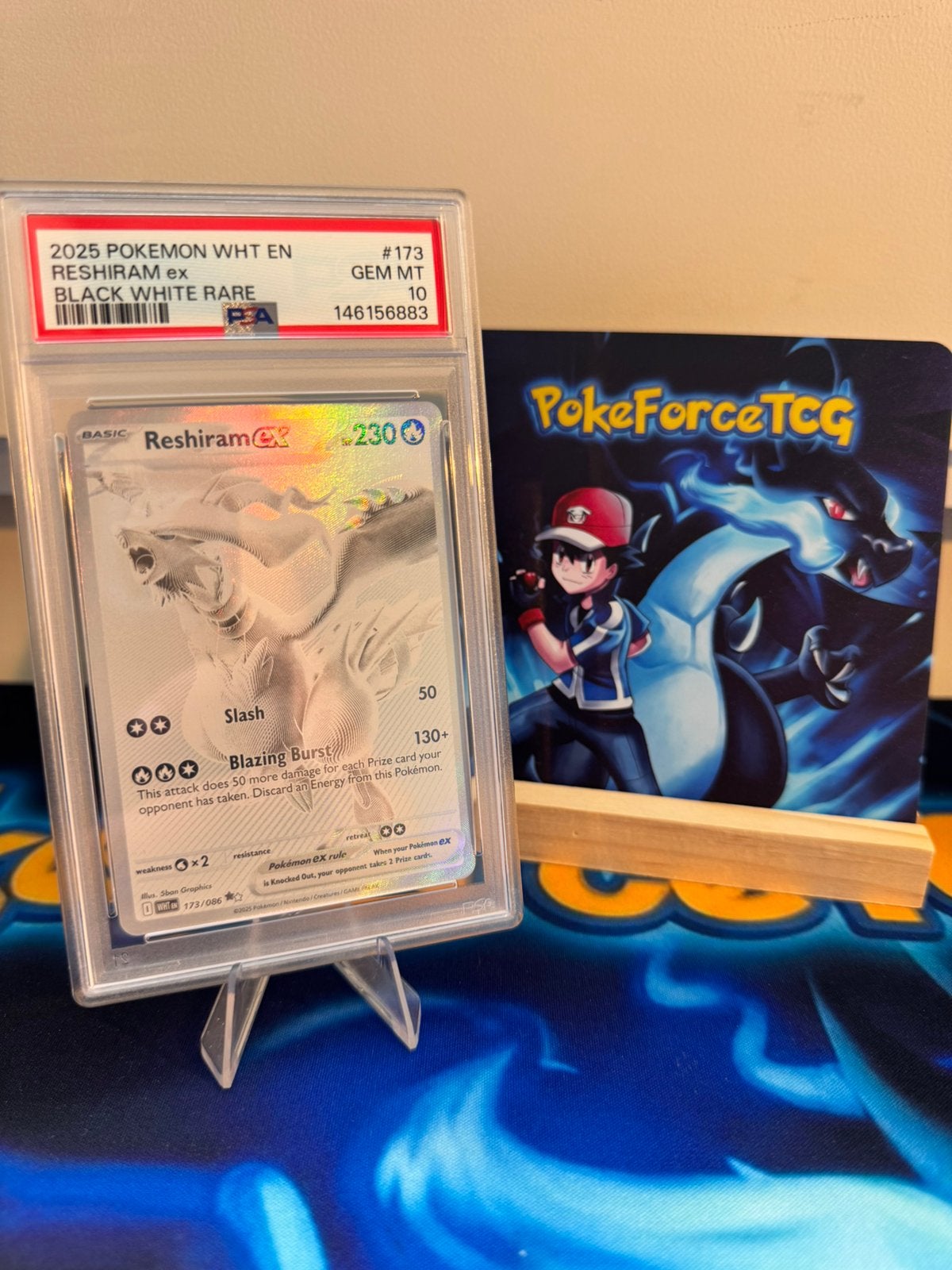 Pokémon | Reshiram EX | PSA 10! | 173/086, Hobby en Vrije tijd, Verzamelkaartspellen | Pokémon, Ophalen of Verzenden, Zo goed als nieuw