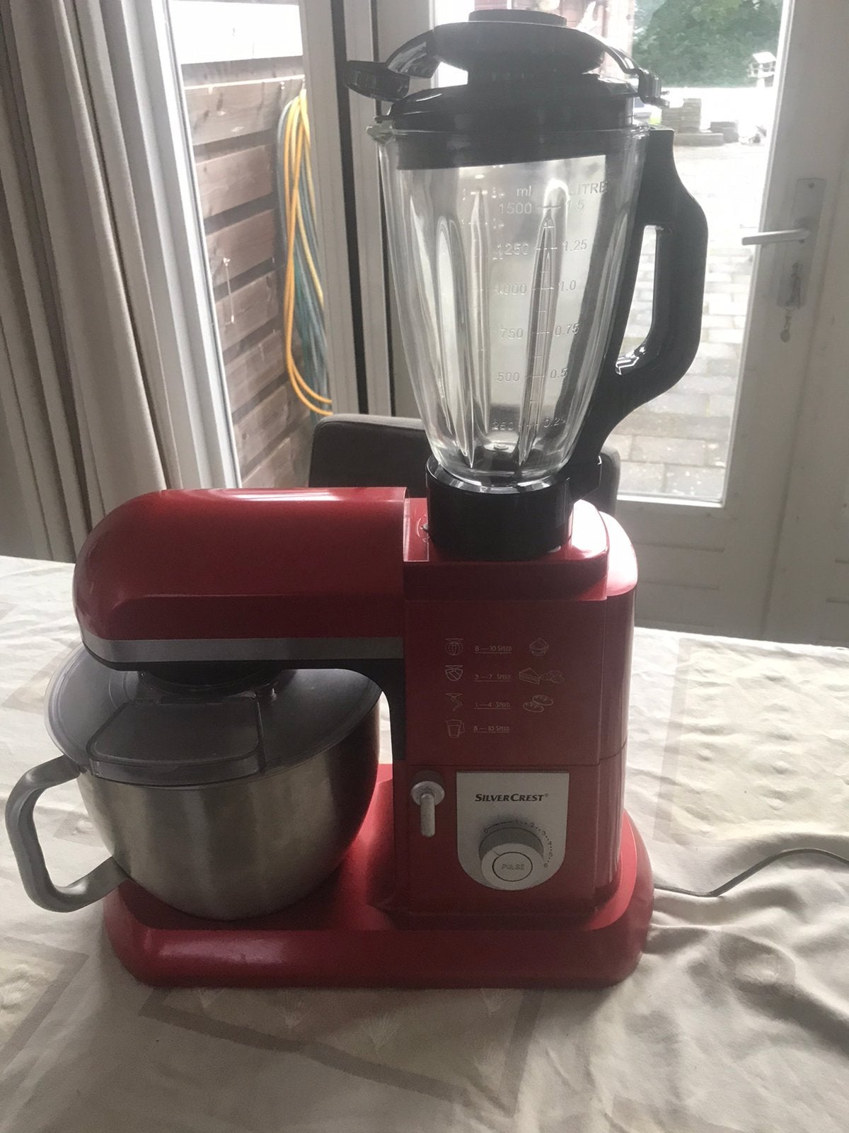 Professionele Keukenmachine, 4 liter of meer, Ophalen, Zo goed als nieuw, 3 snelheden of meer
