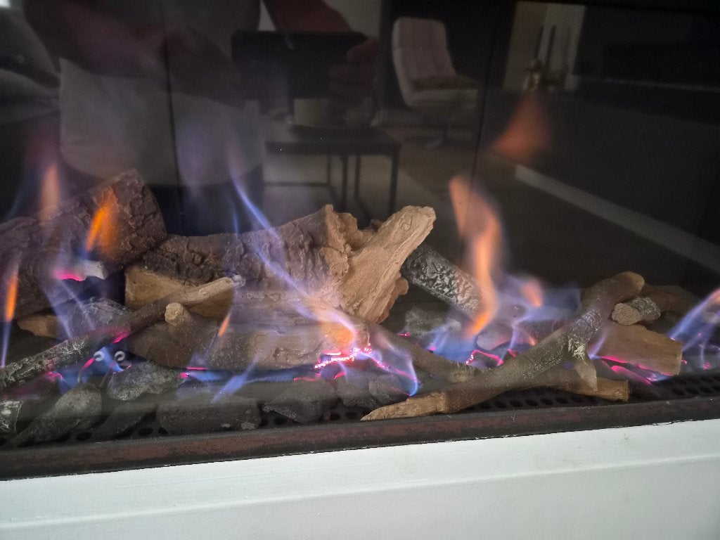 Te koop: Gas haard Kal-fire Fairo 160, Ophalen, Gebruikt, Inbouwhaard, Gashaard