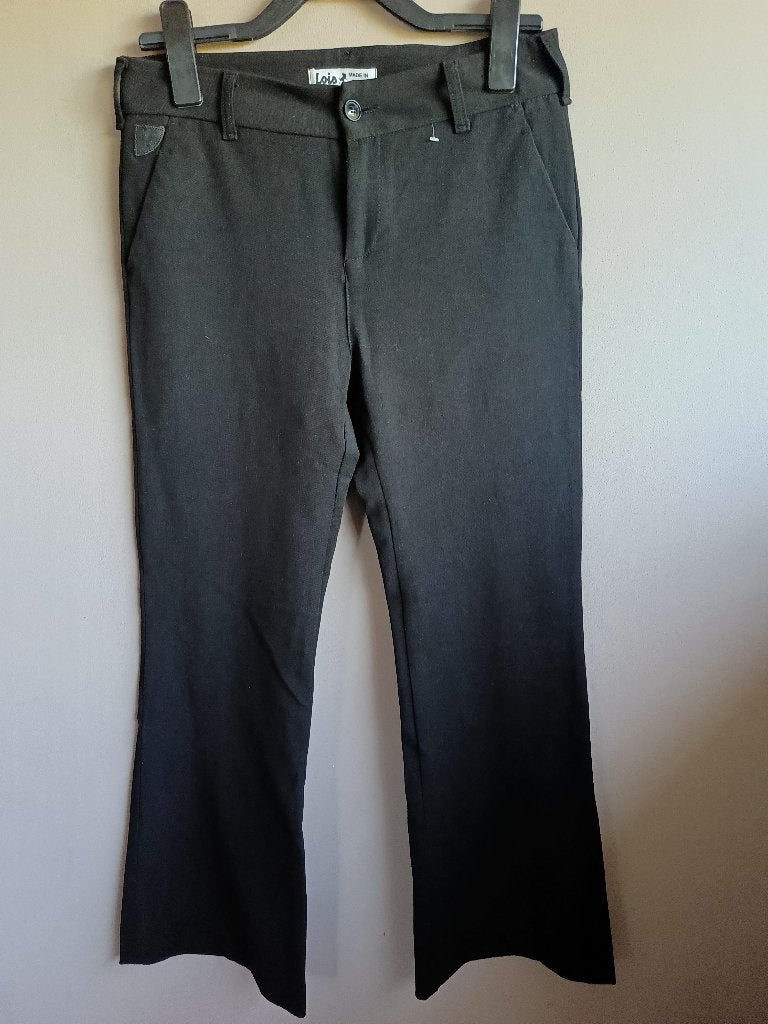 Zwarte stretch flared broek van Lois, maat M/40, Maat 38/40 (M), Zwart, Ophalen of Verzenden, Zo goed als nieuw