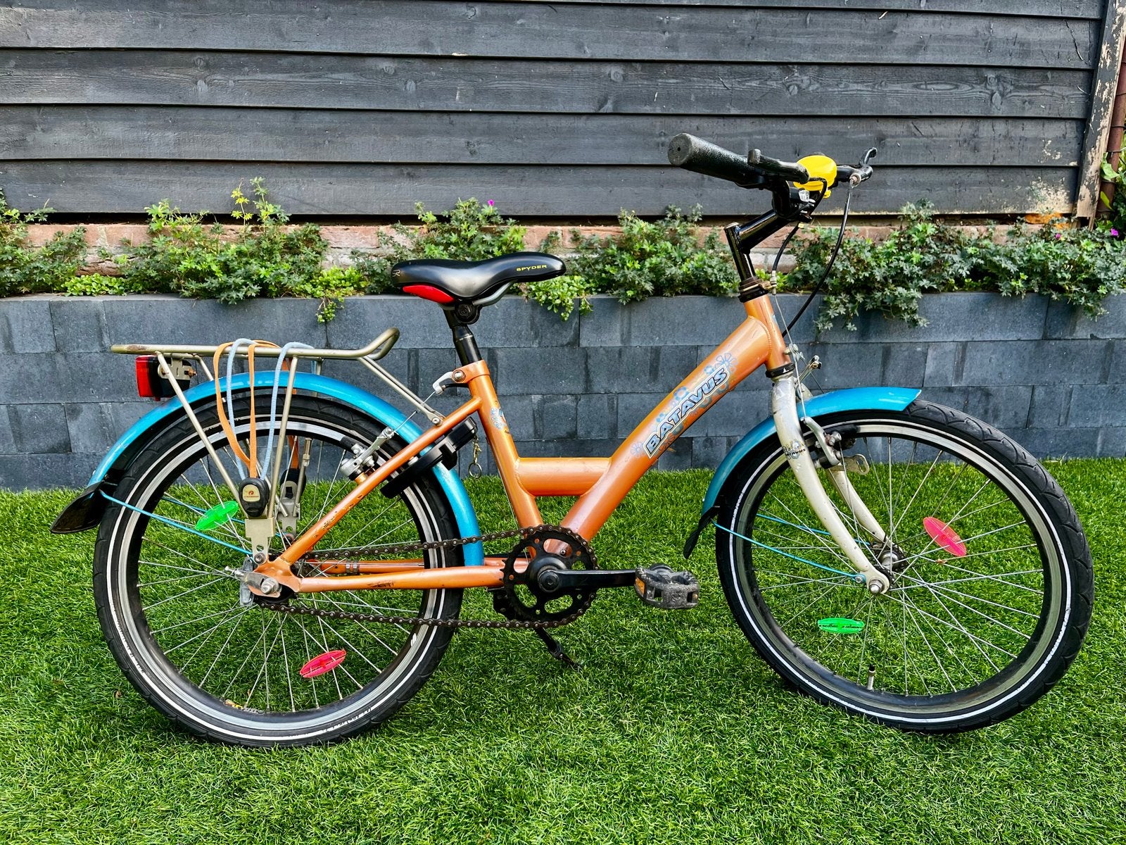 Batavus Koala Kinderfiets 20 inch - Oranje/Blauw, Ophalen, Terugtraprem, Gebruikt, Handrem