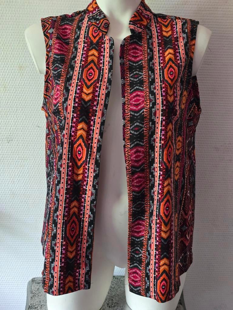 Shein dames Kleurrijk vestje met etnische print maat xl, Kleding | Dames, Truien en Vesten, Overige kleuren, Maat 46/48 (XL) of groter