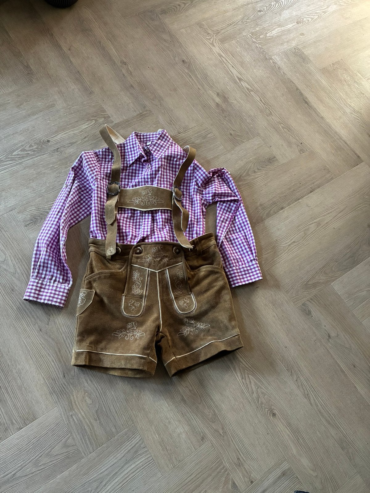 Lederhose dames. Maat 36, Ophalen of Verzenden, Zo goed als nieuw, Overige maten