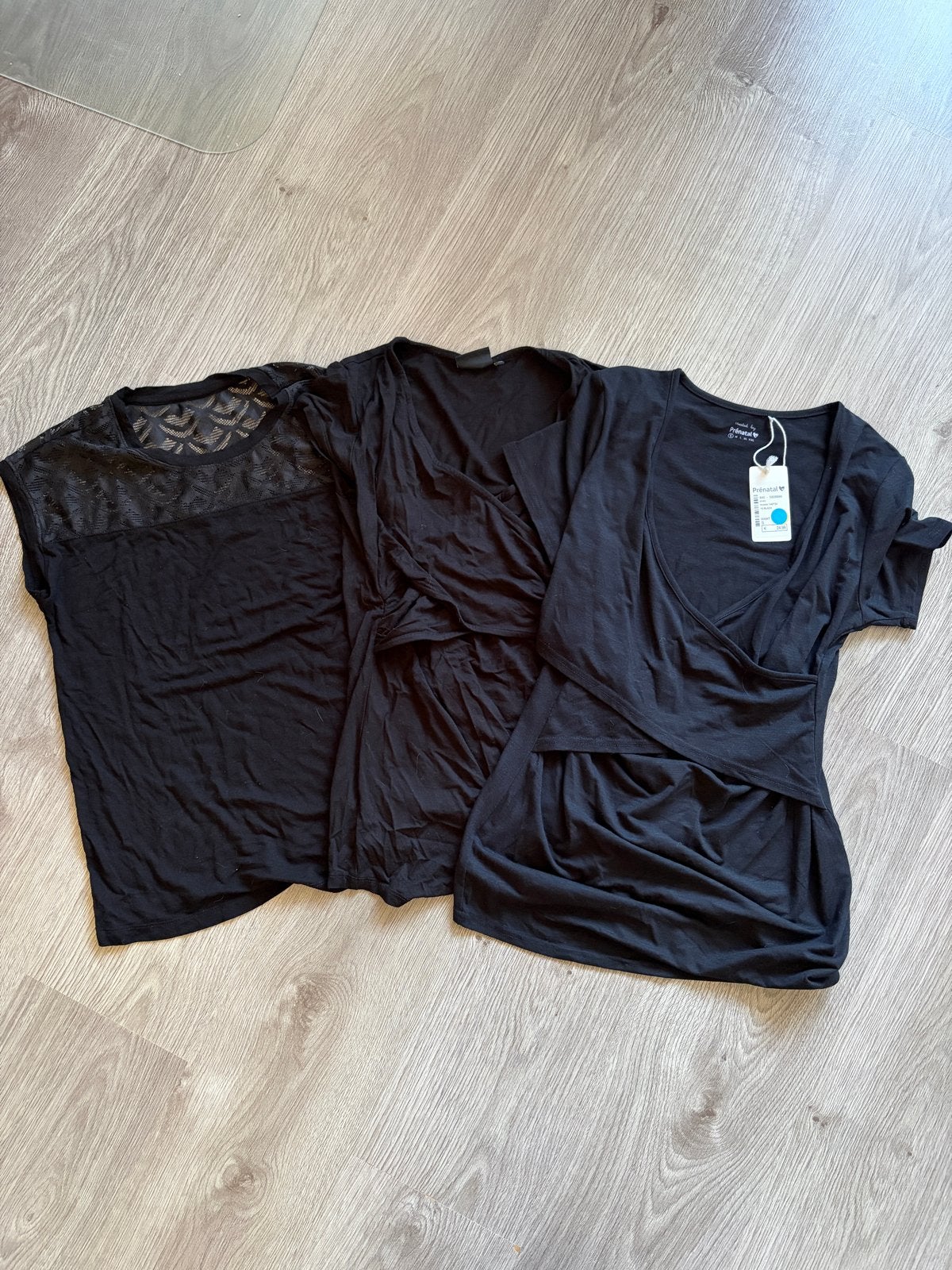 3 zwarte zwangerschapstops - Prénatal & Only Maternity, Kleding | Dames, Zwart, Zo goed als nieuw, Maat 34 (XS) of kleiner, Shirt of Top