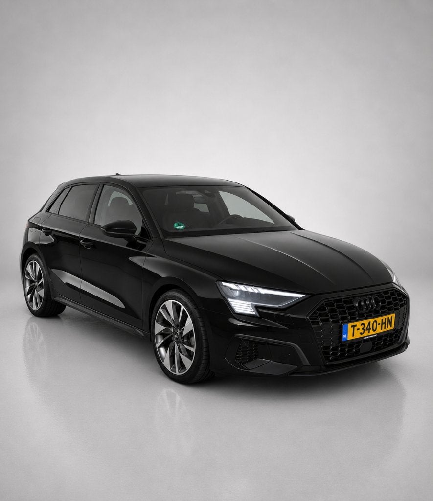 Audi A3 30 TFSI 110pk S-tronic 11-2021,  S-line, full option, Auto's, Audi, Zwart, Zwart, 3 cilinders, Geïmporteerd