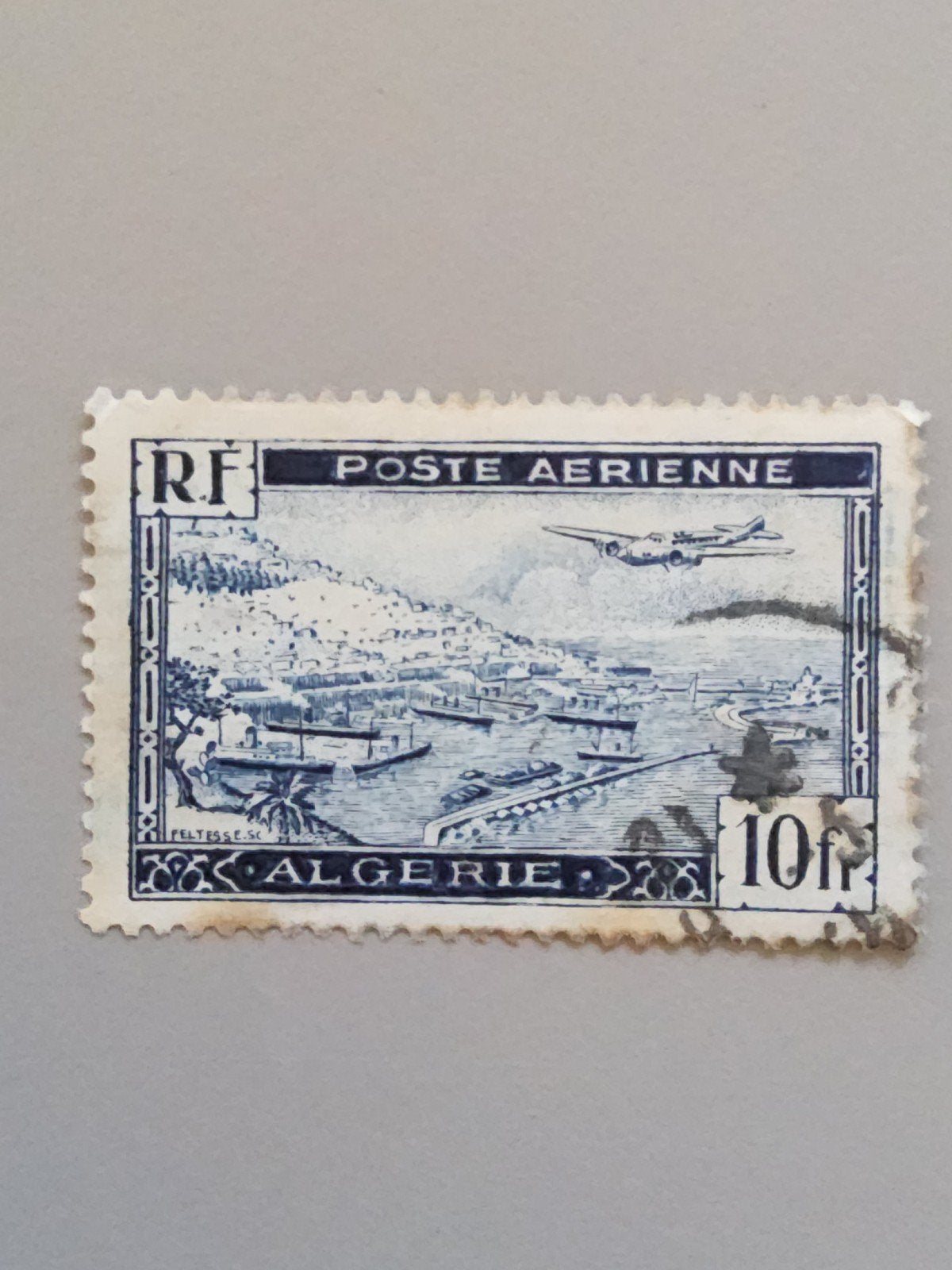 Algerije Luchtpostzegel 10F - Gestempeld, Verzenden, Overige landen, Gestempeld