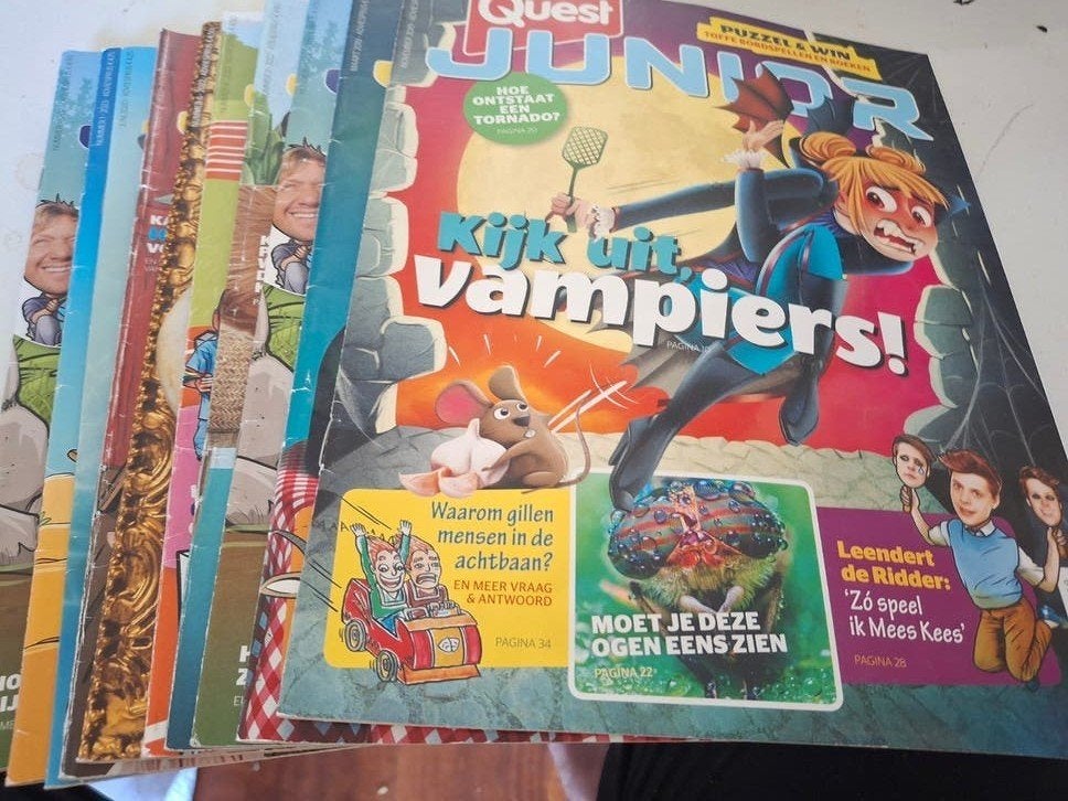 Quest Junior tijdschriften - diverse edities 9 boekjes, Boeken, Ophalen of Verzenden, Gelezen, Wetenschap en Natuur