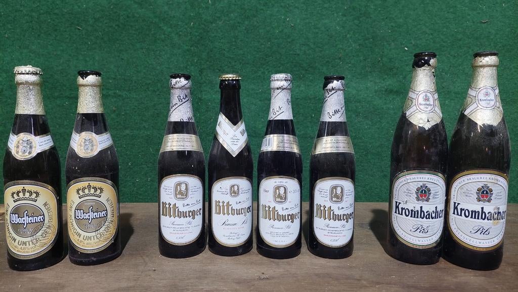 Warsteiner Bitburger Krombacher bierflessen Duits, Ophalen, Flesje(s), Overige merken