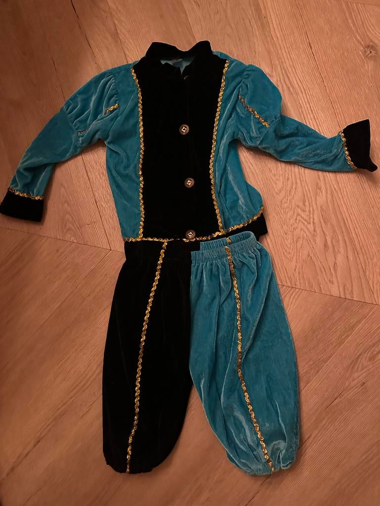 Blauw Pietenpak - Maat 110/116, Ophalen, Zo goed als nieuw, 110 t/m 116, Jongen of Meisje