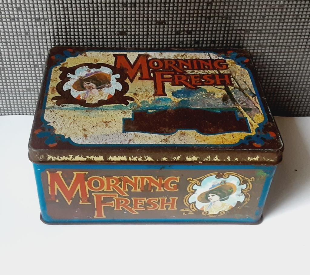vintage morning fresh pure gezonde koektrommel, Ophalen of Verzenden