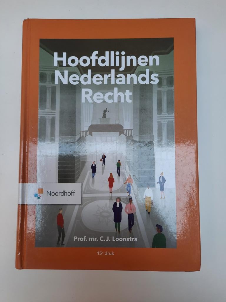 Hoofdlijnen Nederlands Recht - Loonstra, Zo goed als nieuw, Prof. mr. C.J. Loonstra, Alpha, HBO
