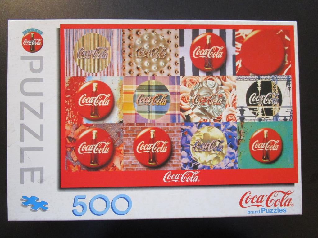Coke puzzel - Coca Cola - 500 st., Hobby en Vrije tijd, Denksport en Puzzels, Ophalen of Verzenden, 500 t/m 1500 stukjes, Gebruikt