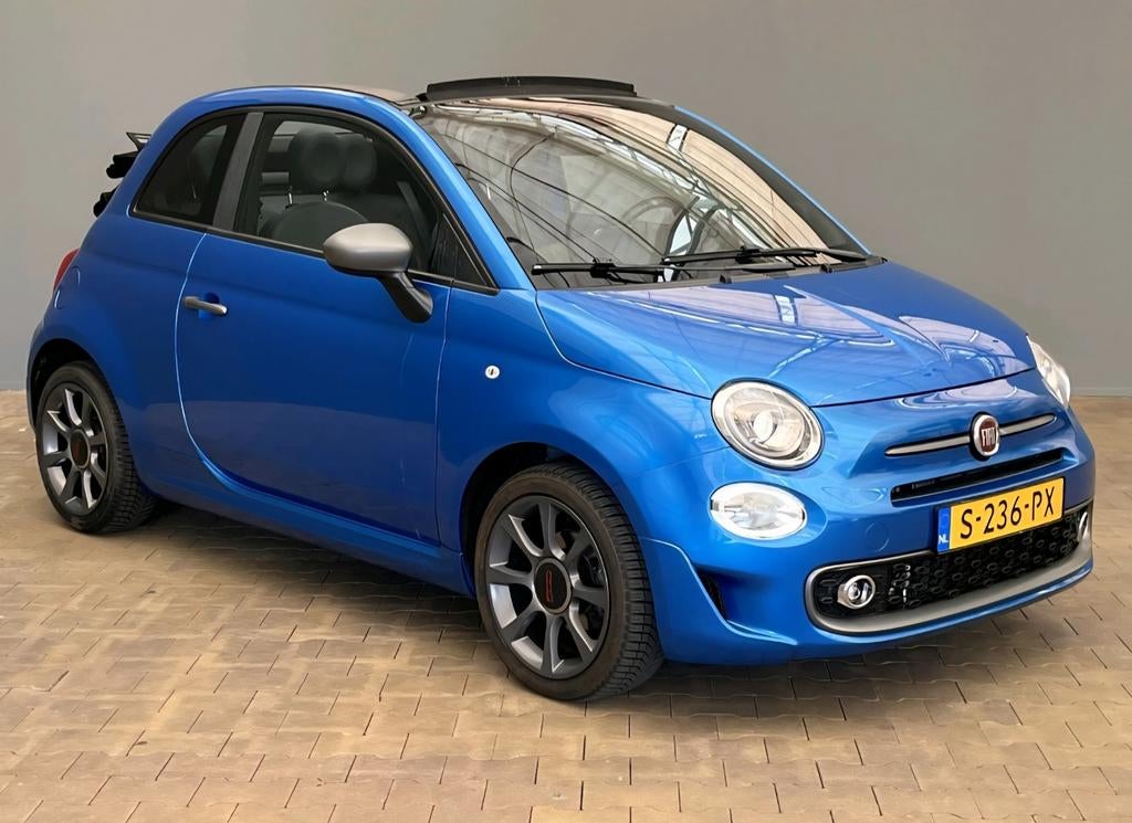 Fiat 500 Sport Cabriolet Bouwjaar 2017, Auto's, Fiat, Cabriolet, Leder en Stof, Handgeschakeld, 26 km/l